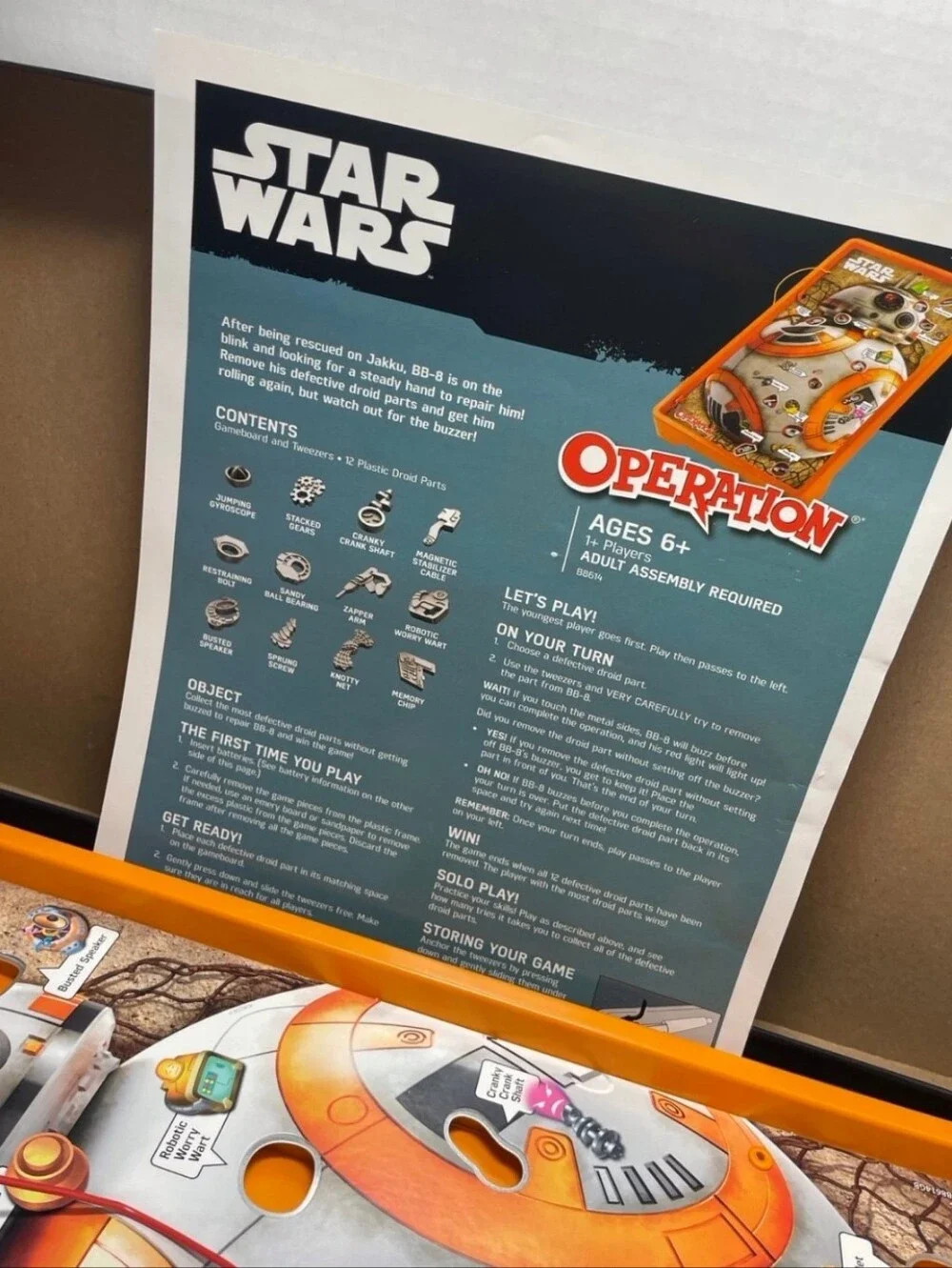 Star Wars Force Awakens Operation Game Hasbro Brand New
